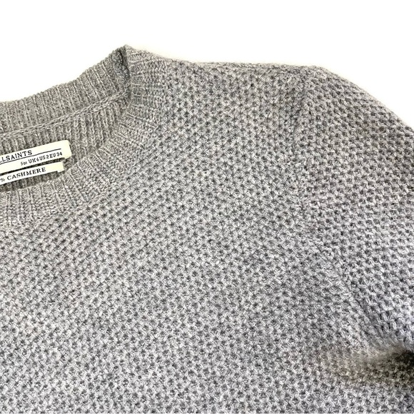 All Saints Char Boyfriend Jumper Sweater 100% Cashmere Sz2 - Picture 14 of 15